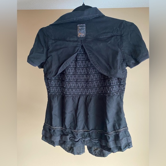 Diesel Textured Short Sleeve Blouse - Picture 2 of 6